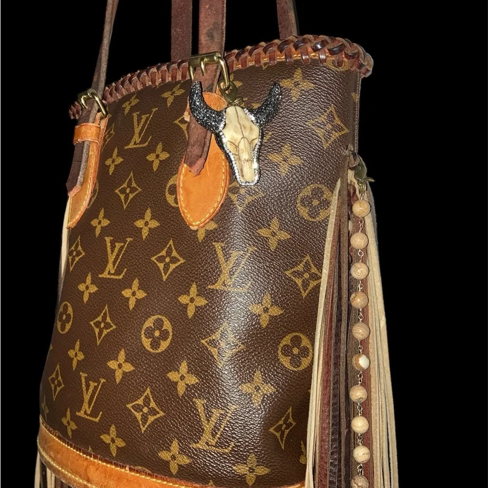 Louis Vuitton Petit Bucket French Tote Vintage Boho Original Authentic & Unique. - Picture 11 of 13